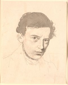 Portret młodego mężczyzny autorstwa Johan Thomas Lundbye