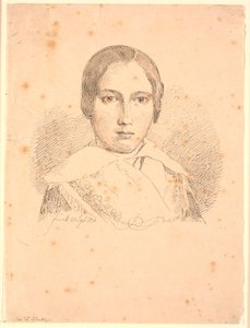 Portret młodej dziewczyny autorstwa Johan Thomas Lundbye