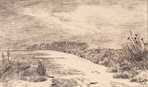 Himlingøye, Zimowy krajobraz autorstwa Johan Thomas Lundbye