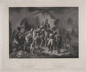 Armia Francuska na Kremlu Moskiewskim - Woelfle, Johannes (1807-1893) - 1830 - Litografia - 60,8x85,9 - Kolekcja prywatna autorstwa Johan Woelfle