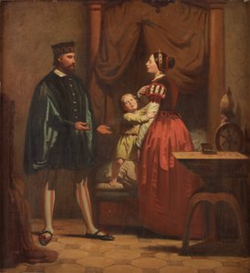 Karin Månsdotter, Eric XIV i Son Gustav, 1858 autorstwa Johan Zacharias Blackstadius