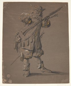 Żołnierz z karabinem autorstwa Johan le Ducq