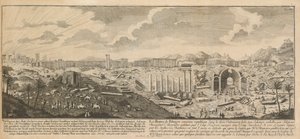 Ruiny Palmyry, starożytnego miasta Syrii autorstwa Johann Adam Delsenbach
