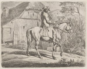 Dealer bydła na koniu autorstwa Johann Adam Klein