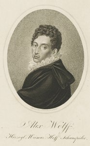 Portret Piusa Alexandra Wolffa 1782-1828, ok. 1820. autorstwa Johann Adolf Rossmaesler