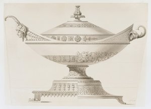 zadaszona waza autorstwa Johann Alois Seethaler