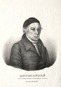 Portret Antona André. autorstwa Johann André