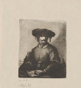 Autoportret autorstwa Johann Andreas Benjamin Nothnagel, in the manner of Rembrandt van Rijn