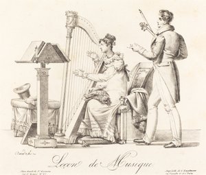 Lekcja muzyki autorstwa Johann Anton André
