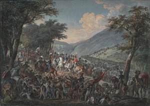 Cesarz Aleksander I i jego świta przeszli przez Wogezy w lipcu 1815, 1825 autorstwa Johann Baptist Hoechle