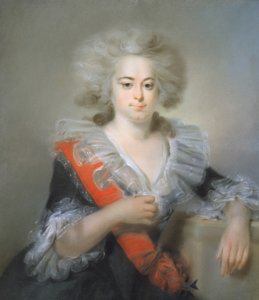 Portret carycy Marii Fiodorowny (kolorowa kreda na papierze)
