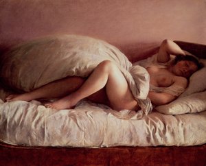 Śpiąca kobieta autorstwa Johann Baptist Reiter