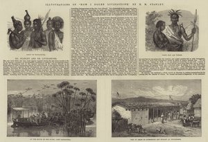 Ilustracje przedstawiające jak znalazłem Livingstone