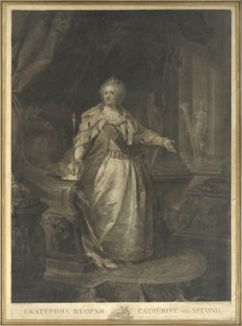 Katarzyna II de Russie (1729-1796) autorstwa Johann Baptist von Lampi the Elder