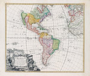 Mapa Ameryk, Mapa Ameryki