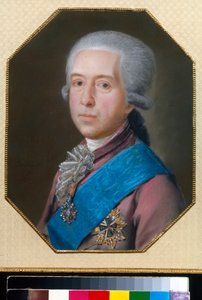 Portret hrabiego Michaiła Michajłowicza Golicyna (1731-1806) - Rysunek Johanna Bardou (1745-1788)