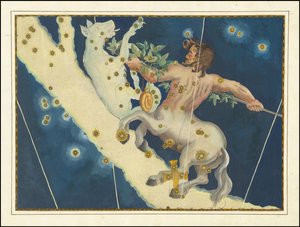Lupus i Centaurus - Johann Bayer autorstwa Johann Bayer