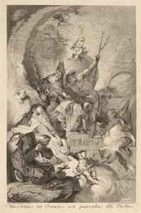 Czterech świętych autorstwa Johann Beheim after Franz Anton Maulbertsch