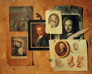 Quodlibet z portretami współczesnych i starożytnych głów autorstwa Johann Caspar Füssli