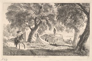 Nad Kanałem w Wiedniu, 1819 r. autorstwa Johann Christian Erhard