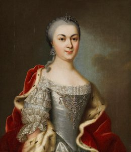 Portret księżnej Marii Ludwiki Albertyny z Hesji-Darmstadt, ok. 1760 r.
