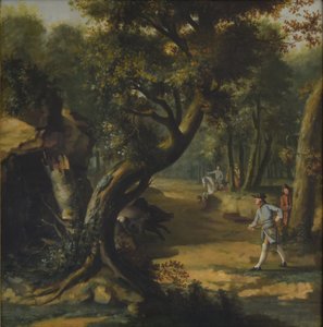 Polowanie na dziki autorstwa Johann Christian Klengel