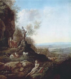 Włoski krajobraz autorstwa Johann Christian Klengel