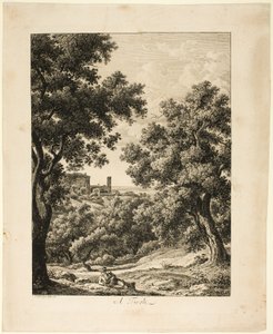 Tivoli, z malowniczych prospektów trawionych z Włoch autorstwa Johann Christian Reinhart