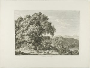 Zamek Gandolfo autorstwa Johann Christian Reinhart