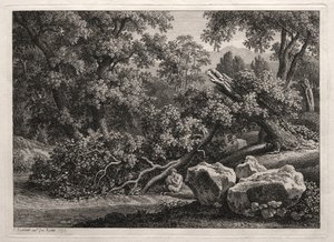 Heroiczny krajobraz: Satyr grający na flecie, 1795.