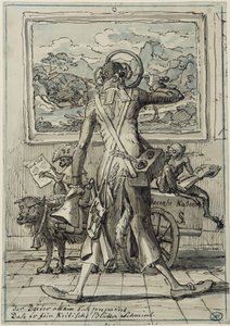 Karykatura dr. Ludwiga Schorna w Monachium autorstwa Johann Christian Reinhart