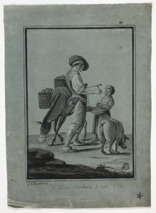 Chłopski handlarz jabłkami autorstwa Johann Christian Reinhart