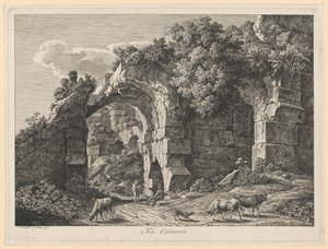 Pejzaż - W Koloseum autorstwa Johann Christian Reinhart