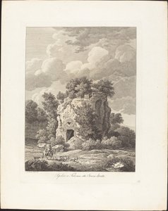 Grobowiec w Falerium, zniszczonym mieście etruskim autorstwa Johann Christian Reinhart