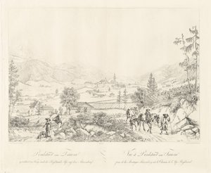 Radstadt koło Tauern autorstwa Johann Christoph Erhard and Johann Adam Klein after Carl Ludwig Friedrich Viehbeck