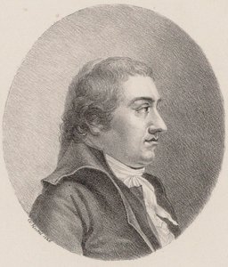 Portret kompozytora Johanna Rudolfa Zumsteega 1760-1802 , 1826. autorstwa Johann Christoph Heckel