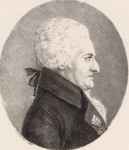 Portret kompozytora Pierre-Alexandre Monsigny 1729-1817, 1826. autorstwa Johann Christoph Heckel