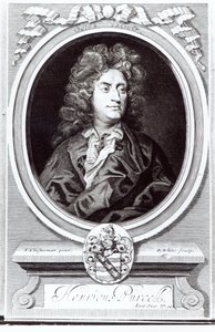 Portret Henry Purcella (1659-95), angielskiego kompozytora, ryty przez R. White, 1695