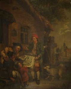 The Village Printseller (olej na miedzi)