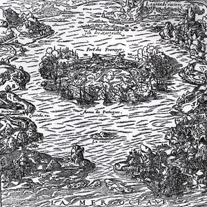 Wielki Posiłek w Niemczech, detal serwisu win (na dole po prawej), ryty przez Christiana Engelbrechta (1672-1735) i Johanna Andreasa Pfeffela (1674-1748) (rycina) (zdjęcie czarno-białe) autorstwa Johann Cyriak Hackhofer