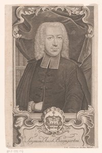 Portret Zygmunta Jakuba Baumgarten autorstwa Johann David Schleuen (I)
