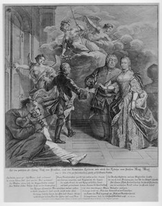 1763 cisza w Hubertusburgu autorstwa Johann David Schleuen