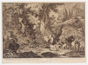 Stworzenie Ewy autorstwa Johann Elias Ridinger