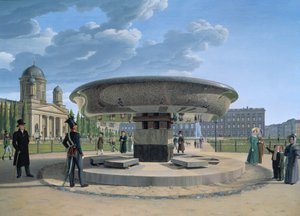 Naczynie z granitu w berlińskim Lustgarten, 1831