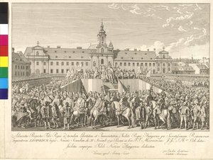 Koronacja cesarza Leopolda II na króla Węgier w Bratysławie 15 listopada 1790 r.