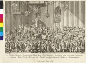 Koronacja cesarzowej Marii Teresy na królową Węgier 10 czerwca 1792 r. w Budapeszcie