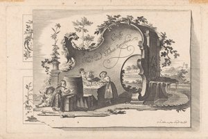 Kawa- i theehuis Cafe The and Tobacco Selection (tytuł serii na obiekcie) autorstwa Johann Esaias Nilson