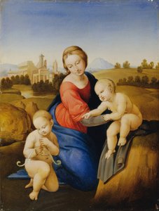 Madonna z Dzieciątkiem i Johannesknaben autorstwa Johann Evangelist Scheffer von Leonhardshoff