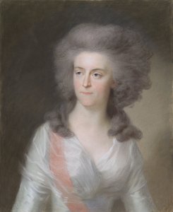 Frederika Sophia Wilhelmina (Wilhelmina; 1751-1820), księżna Prus. Żona księcia Willema V autorstwa Johann Friedrich August Tischbein