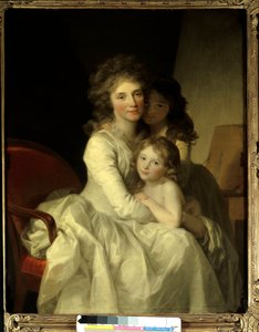 Sophie Muller i jej dwie córki Obraz Johanna Friedricha Augusta Tischbeina (1750-1812) 1792 okolice Paryża, Muzeum Sztuk Dekoracyjnych